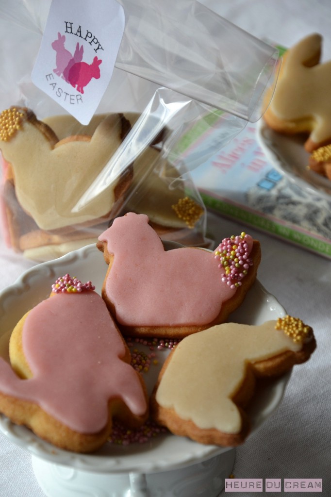 Lapins et cocottes sablés aux amandes L Heure du CreamL Heure du Cream